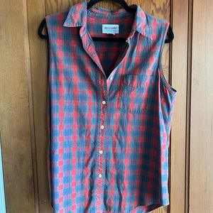 Vintage Abercrombie tank top button up